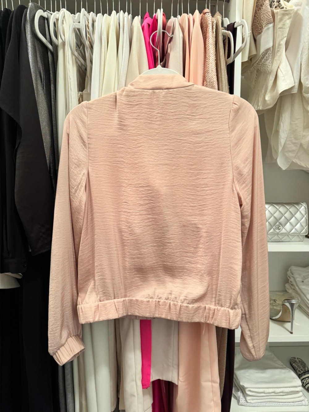 H&M Blush Pink Women's Bomber Jacket - Picture 2 of 5